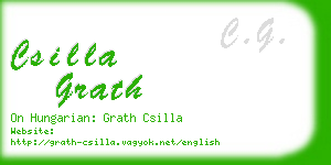 csilla grath business card